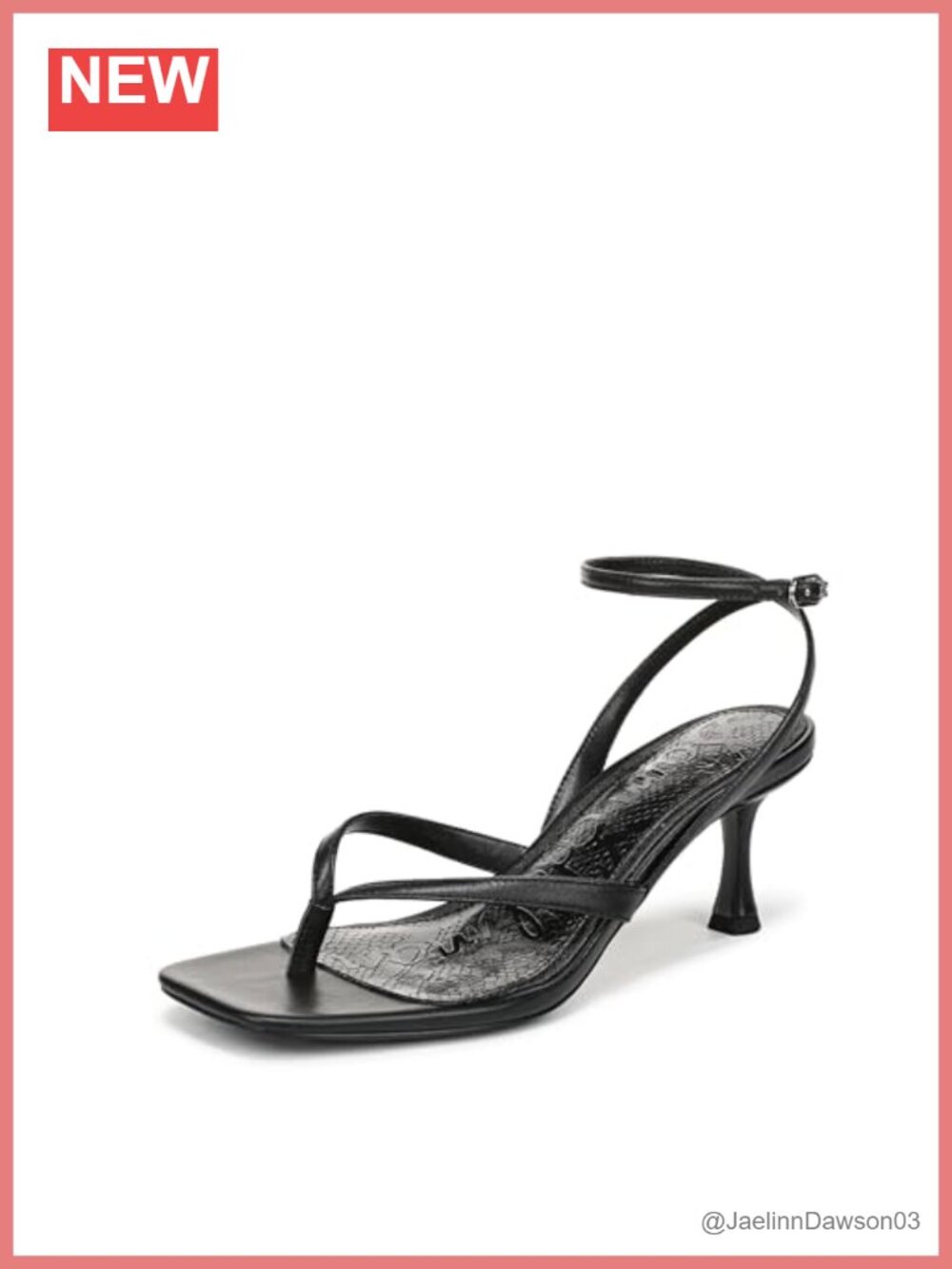 Kitten Heel Slide Sandals Open Toe Ankle Strap Leather